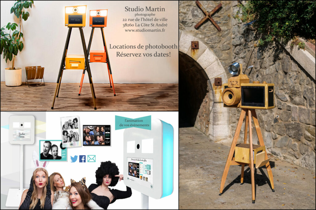 Photobooth: Location de borne selphy au Studio Martin à La Côte Saint André dans l'isère. Envie de faire plaisir à vos invités la borne à selphy est idéale. Mariage, anniversaire, séminaire ...